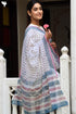 Kota Doria Dupatta In Floral Block Print